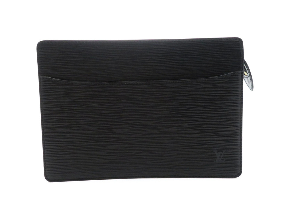 LOUIS VUITTON Pochette Homme Clutch Bag Shoulder Epi Leather Noir Black